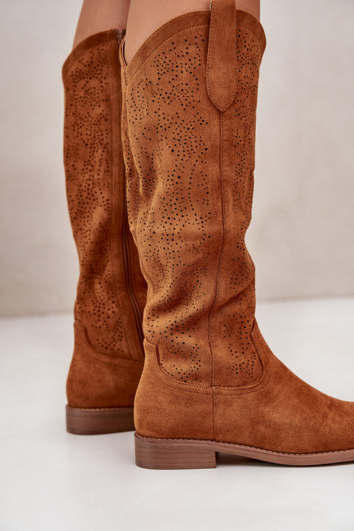 Dámské Kozačky Prodyšné Camel S.Barski HY42-132 Dámské Kozačky Prodyšné Camel S.Barski HY42-132