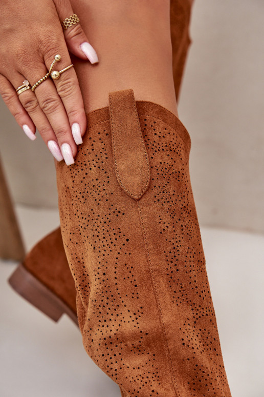 Dámské Kozačky Prodyšné Camel S.Barski HY42-132 Dámské Kozačky Prodyšné Camel S.Barski HY42-132