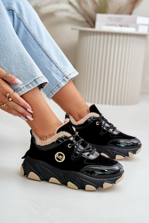 Dámské Sportovní Boty Na Šněrování Zateplené Na Platformě Černé Verioras Dámské Sportovní Boty Na Šněrování Zateplené Na Platformě Černé Verioras