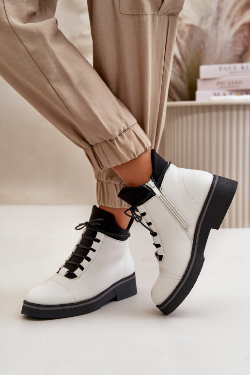 Nízké dámské boty z ekologické kůže béžové Erisabelle Nízké dámské boty z ekologické kůže béžové Erisabelle