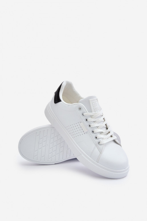 Pánské Sneakers Z Eko Kůže Big Star OO174115 Bílé Pánské Sneakers Z Eko Kůže Big Star OO174115 Bílé