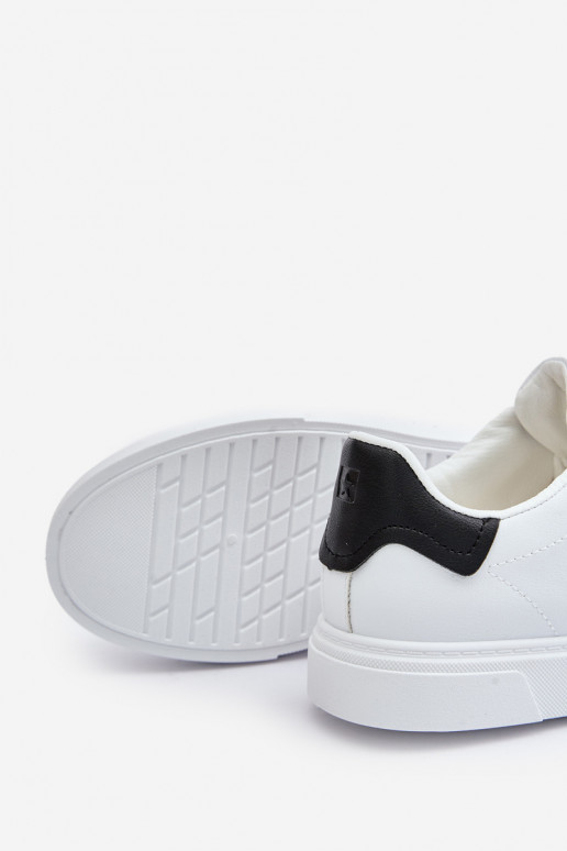 Pánské Sneakers Z Eko Kůže Big Star OO174115 Bílé Pánské Sneakers Z Eko Kůže Big Star OO174115 Bílé