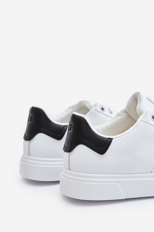 Pánské Sneakers Z Eko Kůže Big Star OO174115 Bílé Pánské Sneakers Z Eko Kůže Big Star OO174115 Bílé