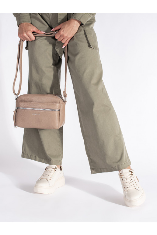 Kožené béžové sneakersy na platformě