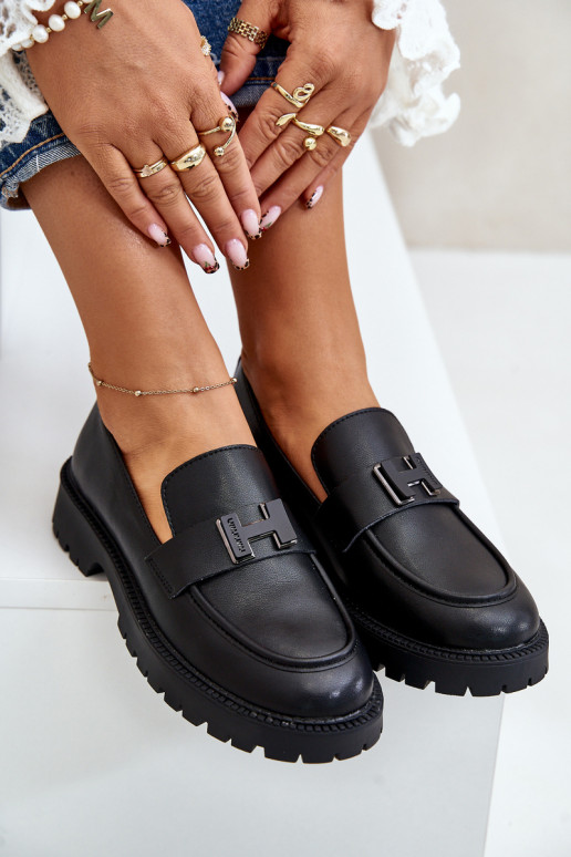 Dámské Mokasíny Eko Kůže Vinceza 62187 Černé Dámské Mokasíny Eko Kůže Vinceza 62187 Černé