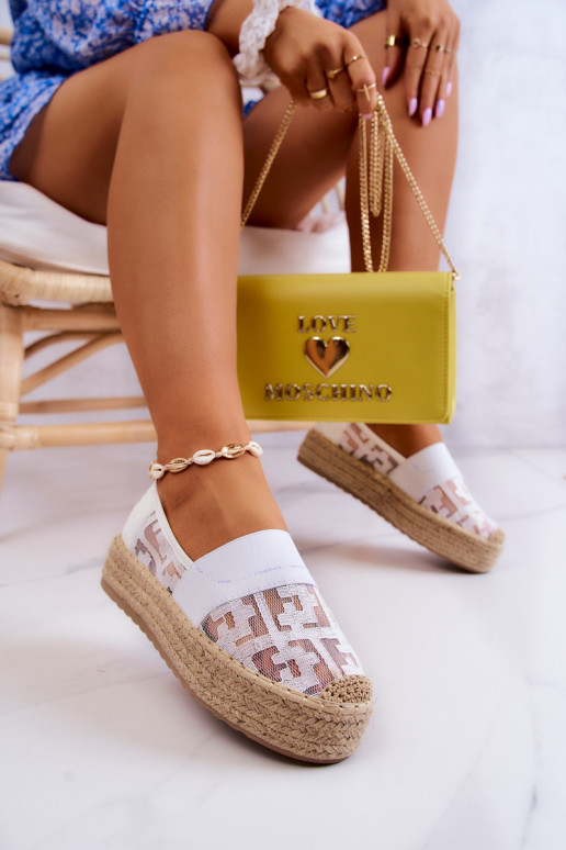 Dámské nazouvací espadrilky bílé Berkaley Dámské nazouvací espadrilky bílé Berkaley