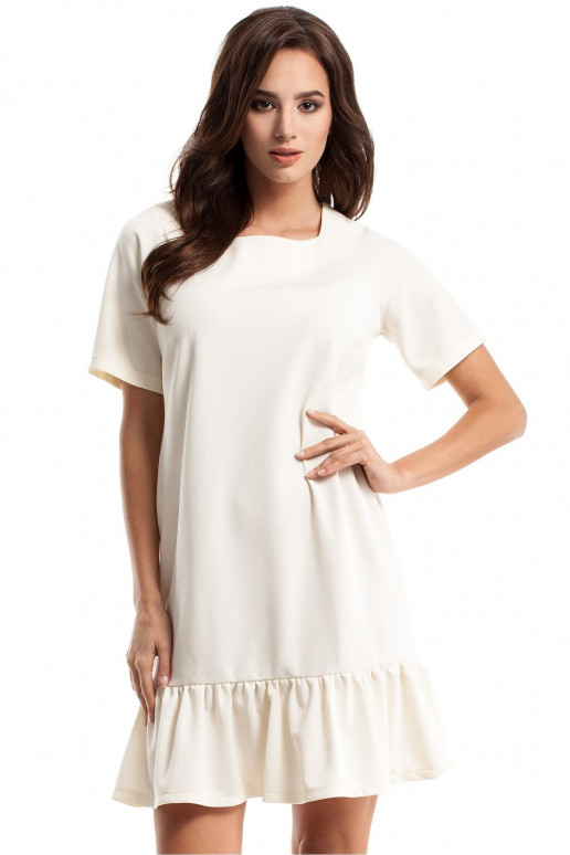 Ležérní šaty v bílo/béžové barvě Ležérní šaty v bílo/béžové barvě