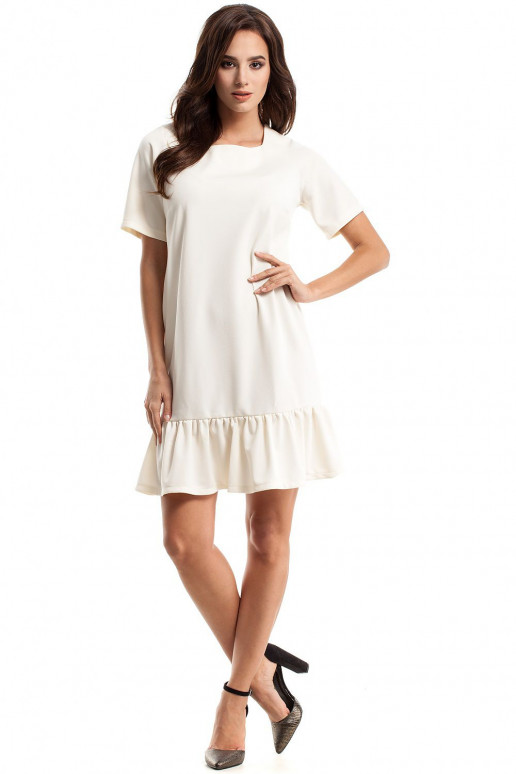 Ležérní šaty v bílo/béžové barvě Ležérní šaty v bílo/béžové barvě