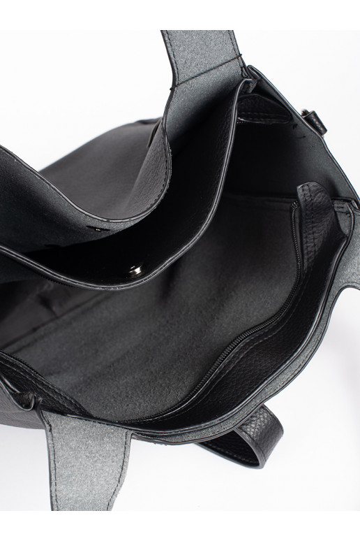 Černá dámská kabelka shopper