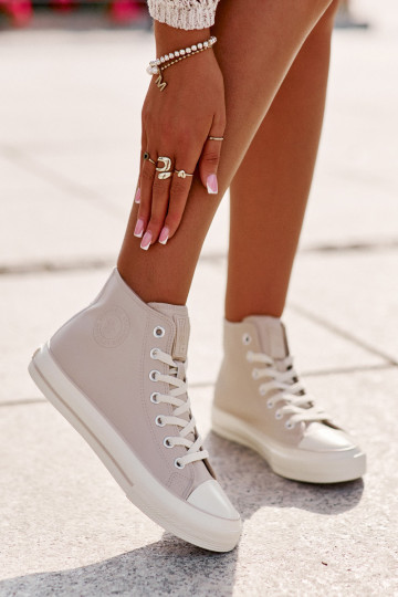 Dámské Tenisky Zateplené Z Eko Kůže Růžové Big Star OO274933 2