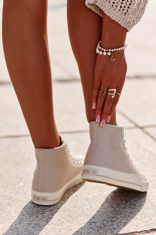 Dámské Tenisky Zateplené Z Eko Kůže Růžové Big Star OO274933 Dámské Tenisky Zateplené Z Eko Kůže Růžové Big Star OO274933