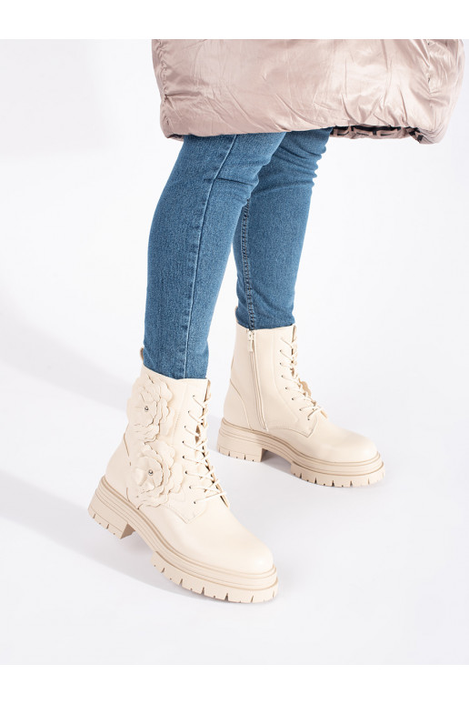 Béžové zateplené dámské workery