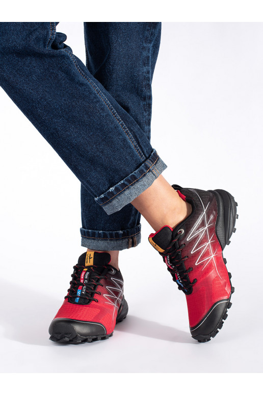 Červené dámské trekové boty VICO