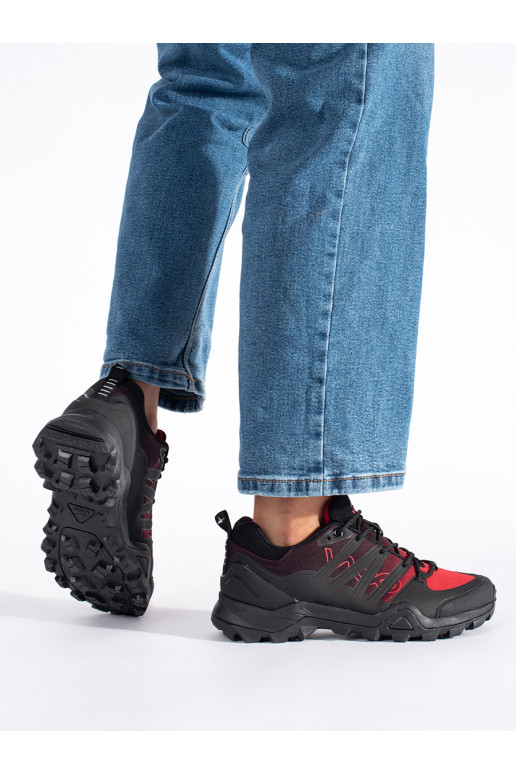 Černo-červené trekové dámské boty VICO