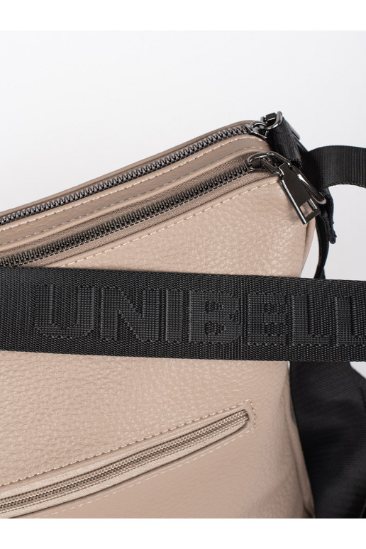 Béžová dámská taška typu batoh s třásněmi