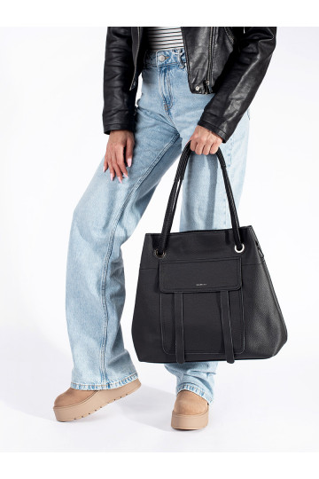 Černá kabelka shopper