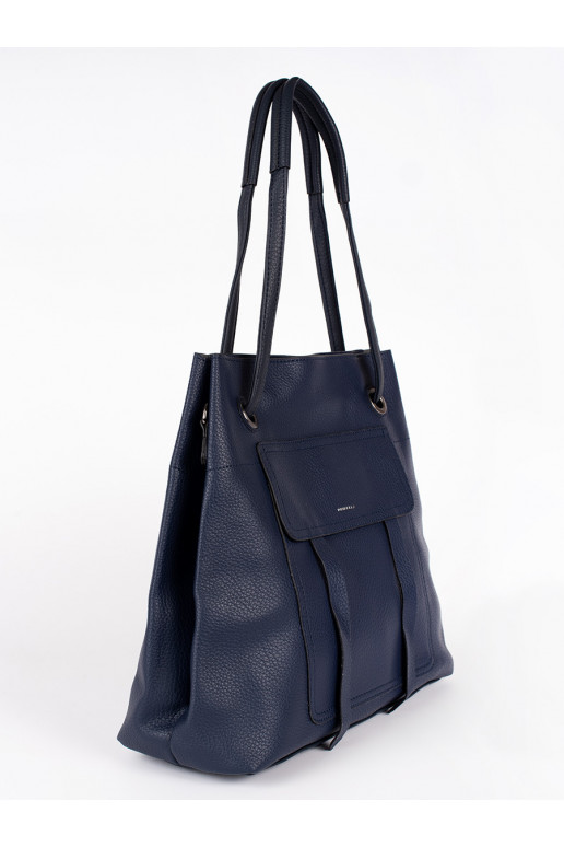 Tmavě modrá kabelka shopper