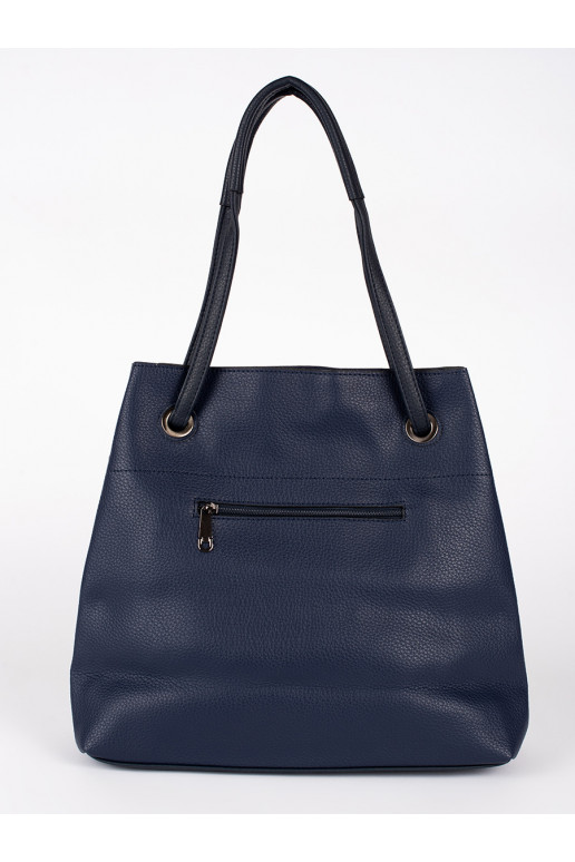 Tmavě modrá kabelka shopper