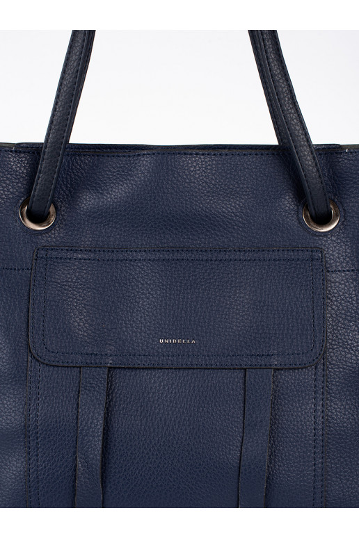 Tmavě modrá kabelka shopper