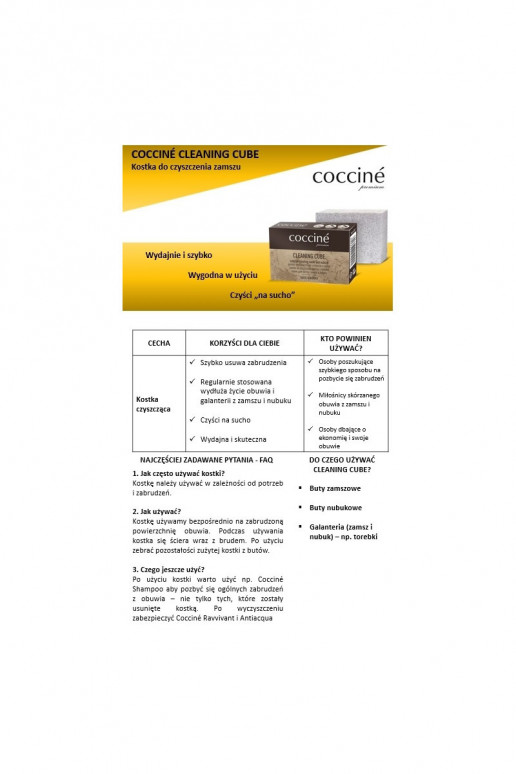 Coccine, Eraser For Suede And Nubuck Cleaning Coccine, Eraser For Suede And Nubuck Cleaning