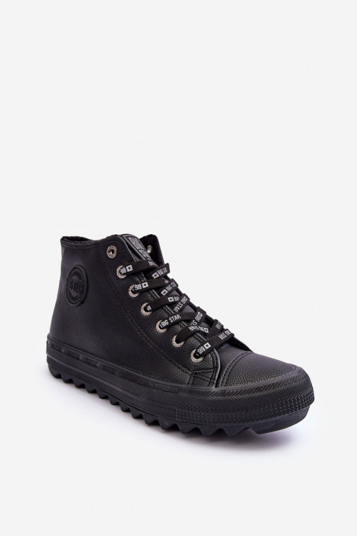 Dámské Tenisky Big Star Vysoké Zateplené Černé EE274110 Dámské Tenisky Big Star Vysoké Zateplené Černé EE274110