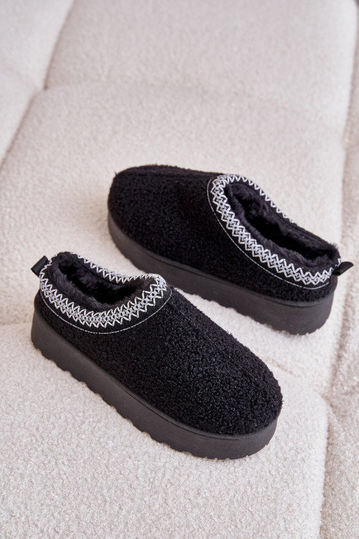 Dámské Sněhule Na Platformě S Vyšíváním Černé Tirissa Dámské Sněhule Na Platformě S Vyšíváním Černé Tirissa