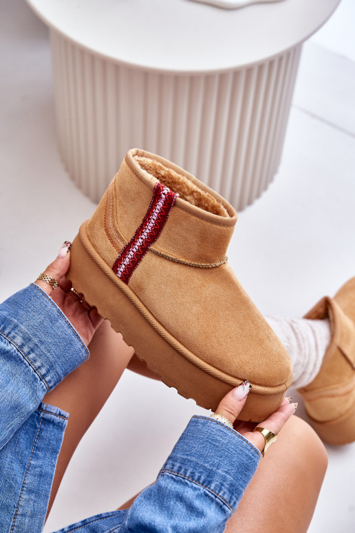 Dámské zimní boty na platformě s izolací Camel Lomessa Dámské zimní boty na platformě s izolací Camel Lomessa