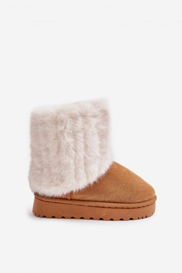 Dětské Sněhule S Kožíškem Camel Crisie 2
