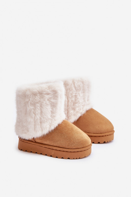 Dětské Sněhule S Kožíškem Camel Crisie Dětské Sněhule S Kožíškem Camel Crisie