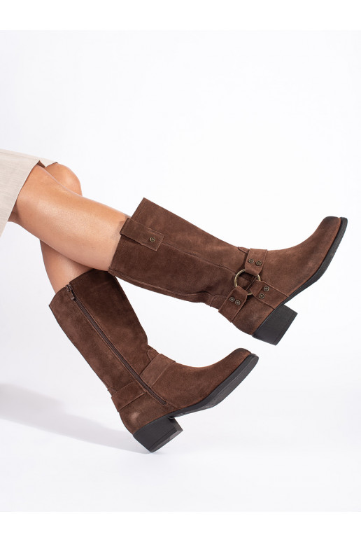 Hnědé dámské kovbojky Sergio Leone