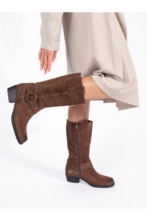 Hnědé dámské kovbojky Sergio Leone