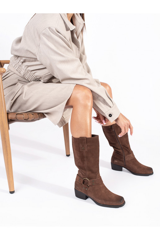 Hnědé dámské kovbojky Sergio Leone