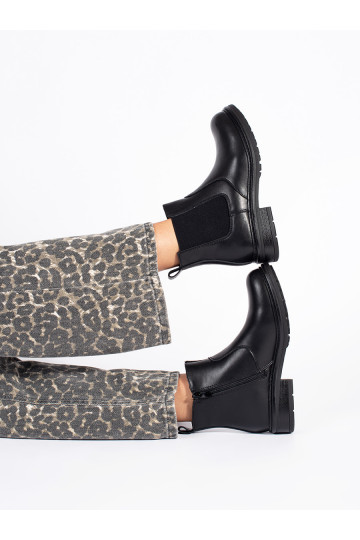 Černé dámské štibletky z přírodní kůže Sergio Leone