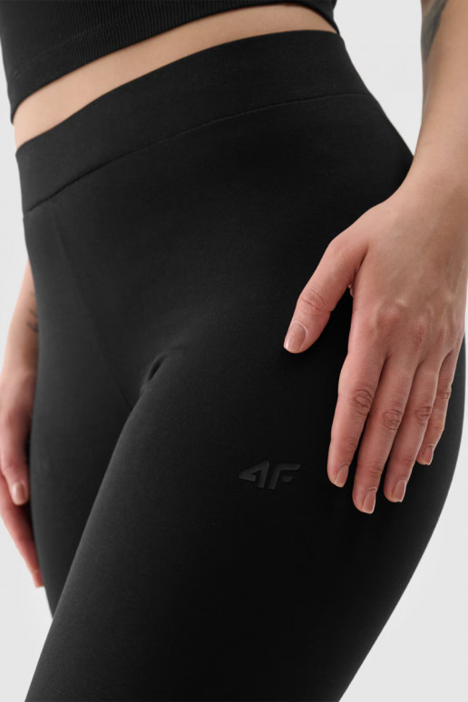 Dámské Pletené Legíny Černé 4FWMM00TTIGF195-20S Dámské Pletené Legíny Černé 4FWMM00TTIGF195-20S