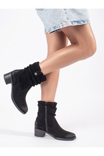 Černé kožené kovbojky dámské Sergio Leone