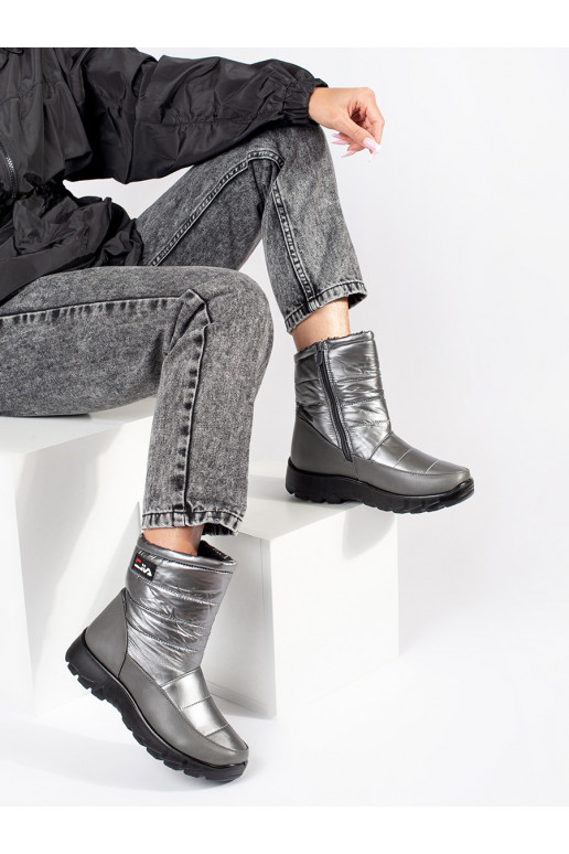 Šedé dámské sněhule