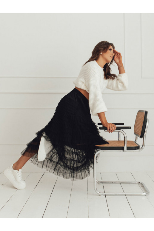 Maxi sukně PASTELLA Barva černá DSTREET