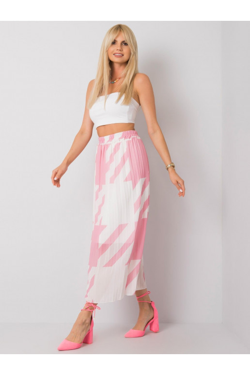 Růžová skládaná maxi sukně Isidora Růžová skládaná maxi sukně Isidora