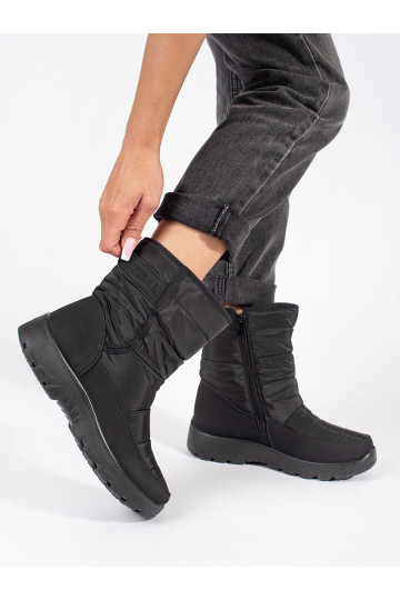 Černé zateplené dámské sněhule