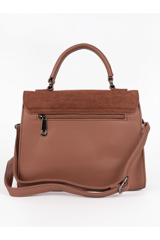 Hnědá elegantní kabelka listonoška