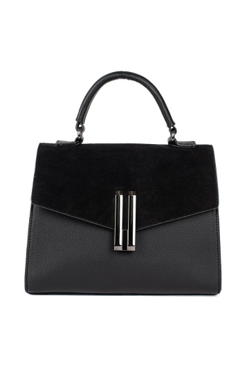 Černá elegantní kabelka listonoška 2