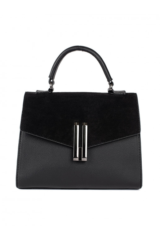 Černá elegantní kabelka listonoška
