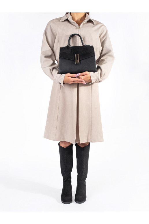 Černá elegantní kabelka listonoška