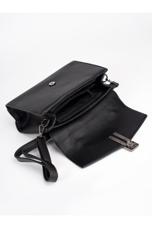 Černá elegantní kabelka listonoška