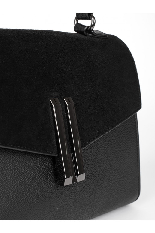 Černá elegantní kabelka listonoška