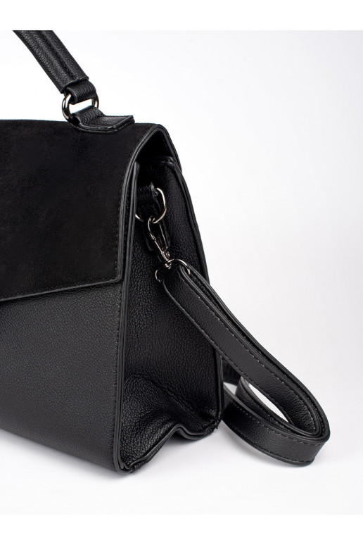 Černá elegantní kabelka listonoška