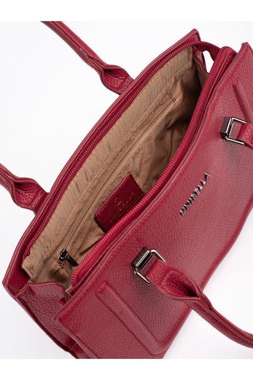 Červená klasická kabelka dámská s odpínaným řemínkem