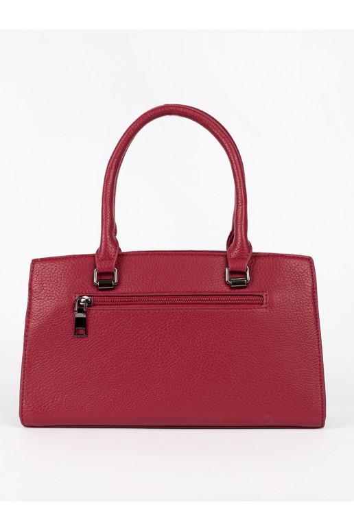 Červená klasická kabelka dámská s odpínaným řemínkem