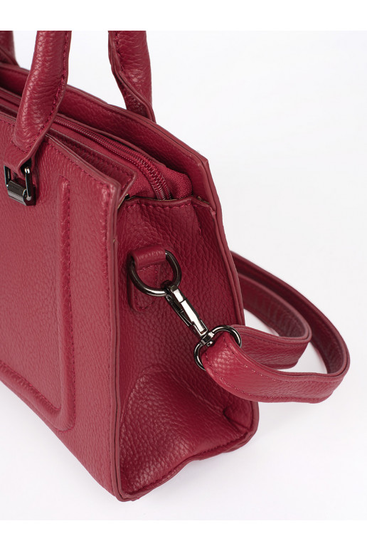 Červená klasická kabelka dámská s odpínaným řemínkem