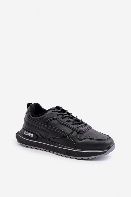 Zateplené pánské sneakers Big Star OO174675 HI-POLY SYSTEM Černé Zateplené pánské sneakers Big Star OO174675 HI-POLY SYSTEM Černé